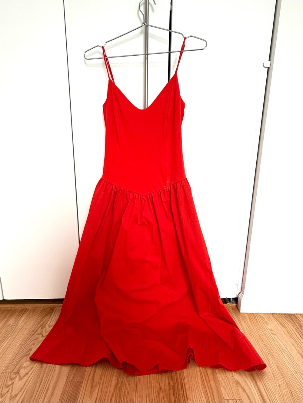 NEW Red v neck Maxi Dress